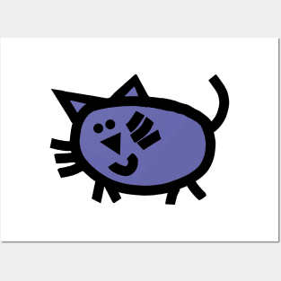 Very Peri Periwinkle Blue Kitty Cat Color of the Year 2022 Posters and Art